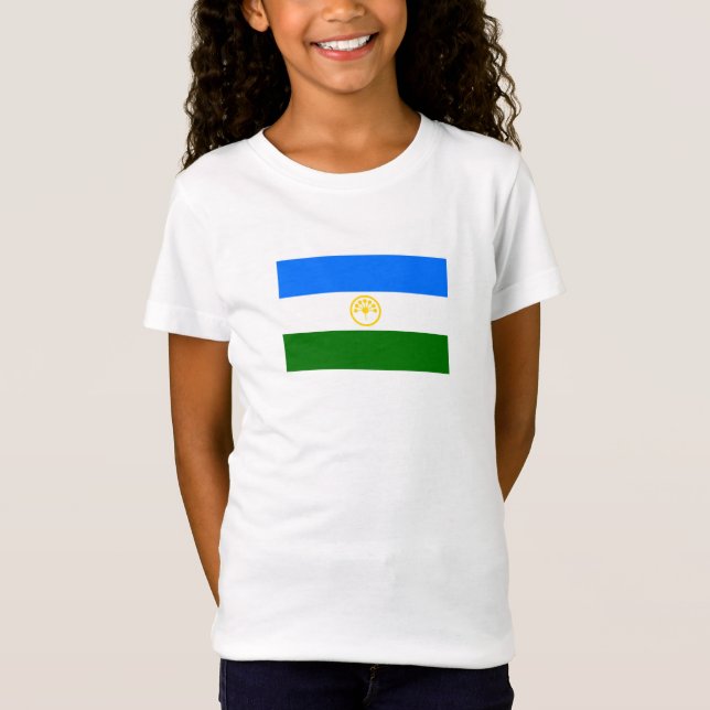 Camiseta Bandeira do Bashkortostan (Frente)