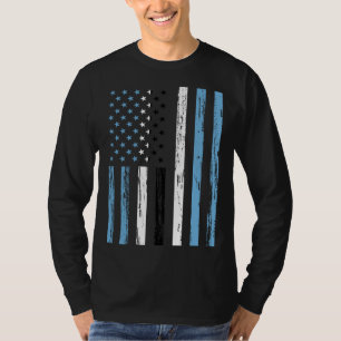Camiseta Bandeira do Botsuana América EUA Está no meu DNA