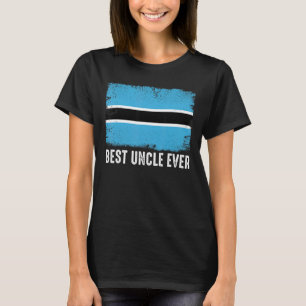 Camiseta Bandeira do Botswana, a melhor família de tio nunc