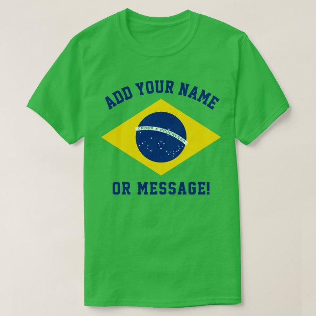 Camiseta Bandeira do Brasil (Frente do Design)