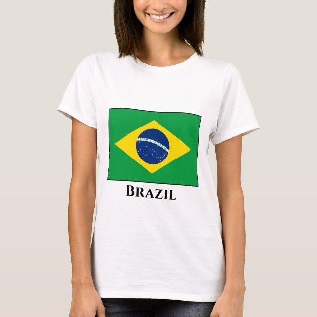Camiseta Bandeira do Brasil (Brasil) (Frente)