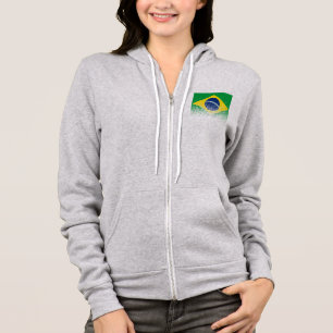 Camiseta Bandeira do Brasil com efeito de meio-tom
