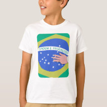 Bandeira do Brasil e Mão do Lula - Patriótico Bras