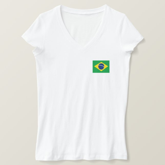 Camiseta Bandeira do Brasil Patriótico (Frente do Design)