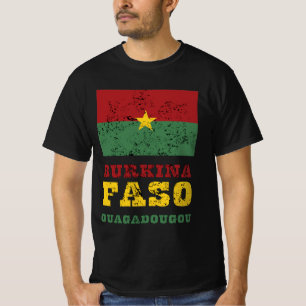 Camiseta Bandeira do Burkina Faso