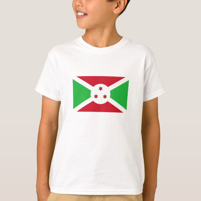 Camiseta Bandeira do Burundi Patriótico (Frente)