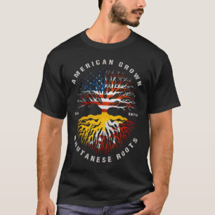 Camiseta Bandeira do Butão Americano Cultivo