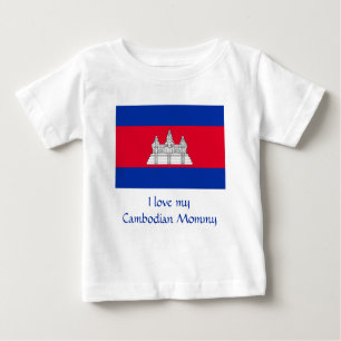 Camiseta Bandeira do Camboja