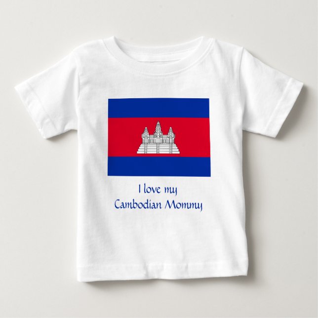 Camiseta Bandeira do Camboja (Frente)