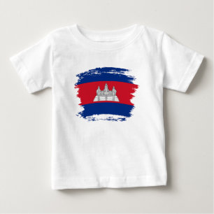 Camiseta Bandeira do Camboja