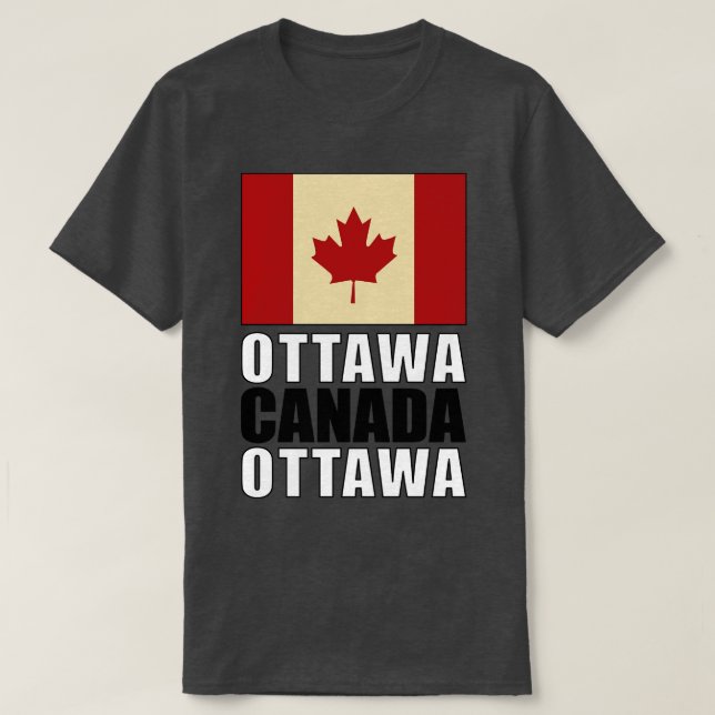 Camiseta Bandeira do Canadá (Frente do Design)
