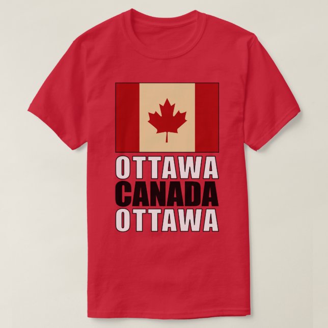 Camiseta Bandeira do Canadá (Frente do Design)