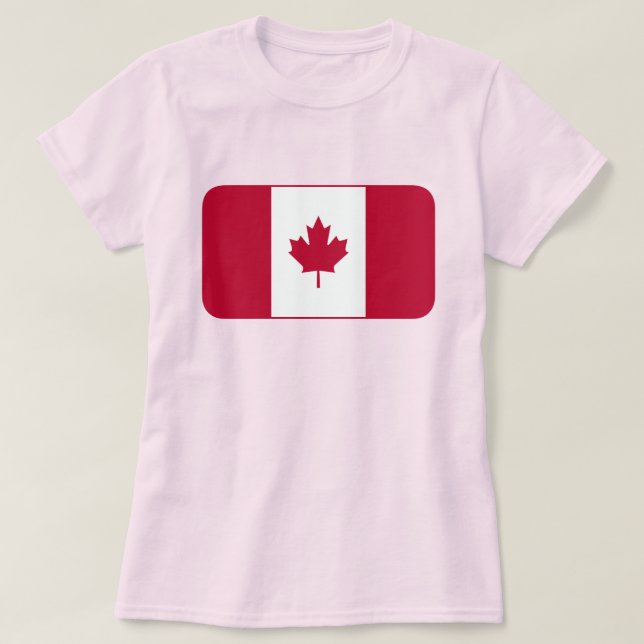 Camiseta Bandeira do Canadá (Frente do Design)
