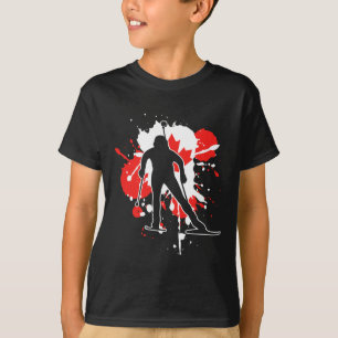 Camiseta Bandeira do Canadá Biathlonist - Canadense Biathlo