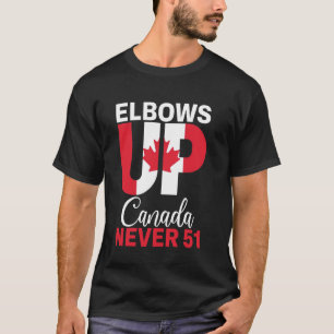 Camiseta Bandeira do Canadá Canada Never 51 Cotovelos para