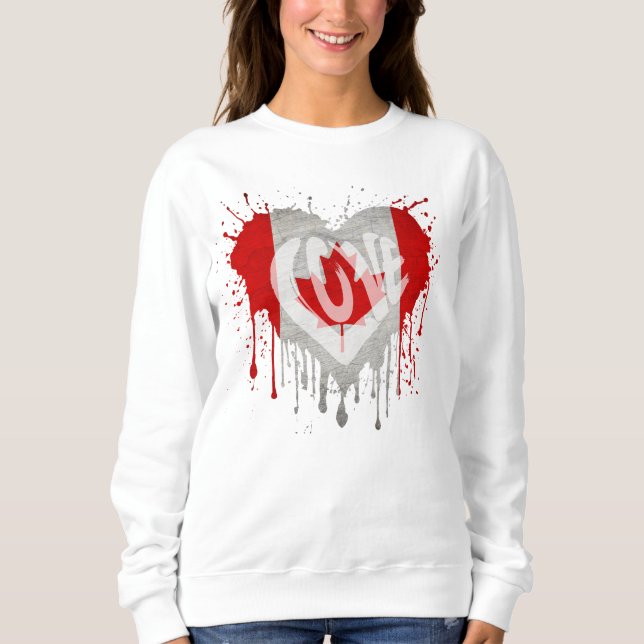 Camiseta Bandeira do Canadá do Amor (Frente)