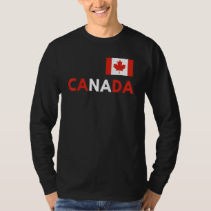 Camiseta Bandeira do Canadá Orgulho Bandeira Canadense País