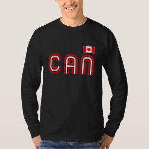 Camiseta Bandeira do Canadá Retro Internacional País Orgulh