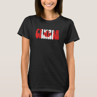 Camiseta Bandeira do Canadá Souvenir de Férias Canadense Am