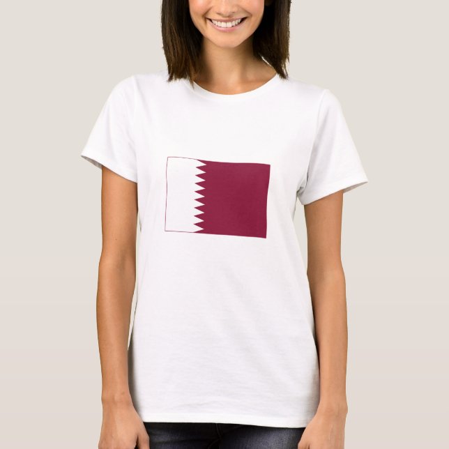 Camiseta Bandeira do Catar (Frente)