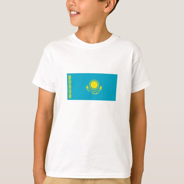 Camiseta Bandeira do Cazaquistão (Frente)