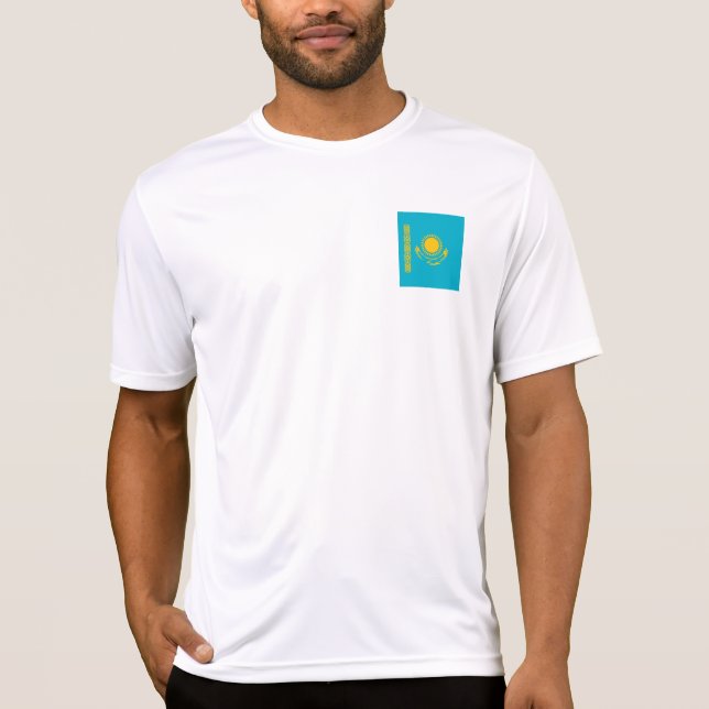Camiseta Bandeira do Cazaquistão (Frente)