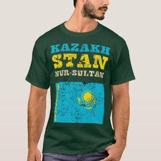 Camiseta Bandeira do Cazaquistão 1