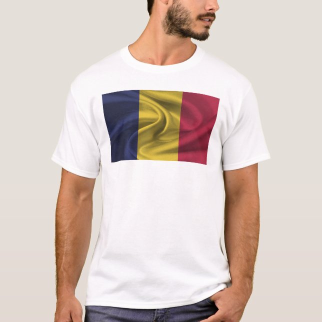 Camiseta Bandeira Do Chade (Frente)