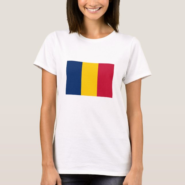 Camiseta Bandeira do Chade (Frente)
