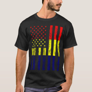 Camiseta Bandeira do Chade América EUA Está no meu DNA para