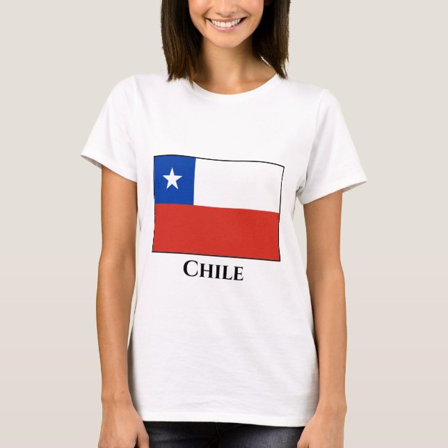 Camiseta Bandeira do Chile (Frente)