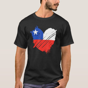 Camiseta Bandeira do Chile Eu Amo o Chile Está no Meu DNA P