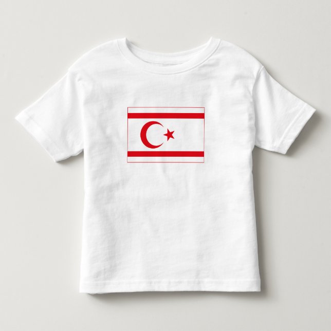Camiseta Bandeira do Chipre do Norte (Frente)