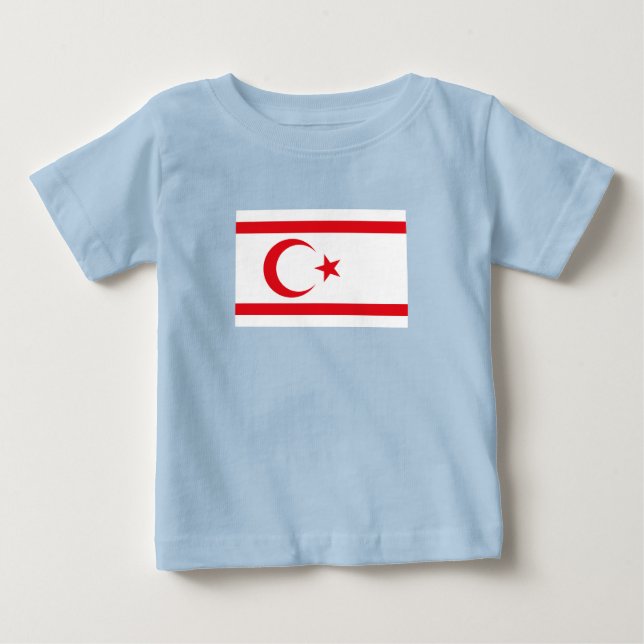 Camiseta Bandeira do Chipre do Norte (Frente)