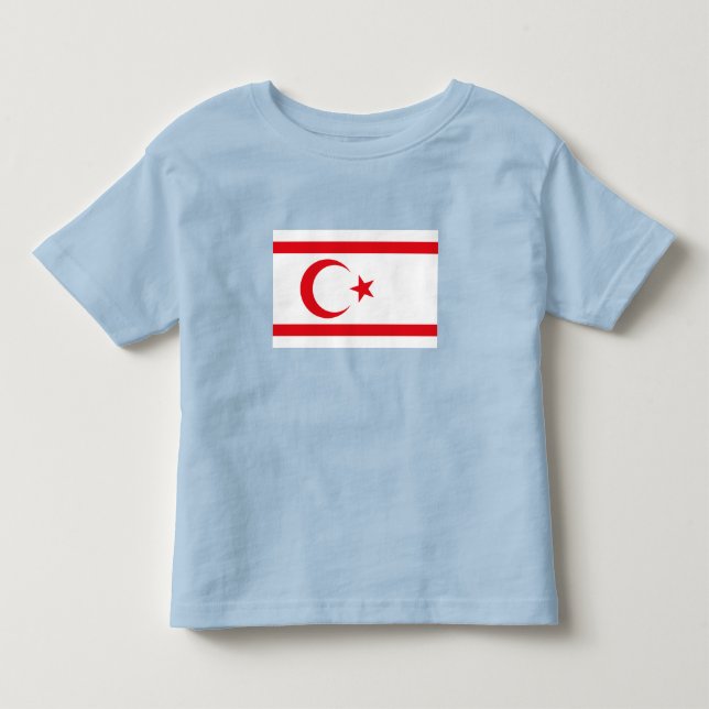 Camiseta Bandeira do Chipre do Norte (Frente)