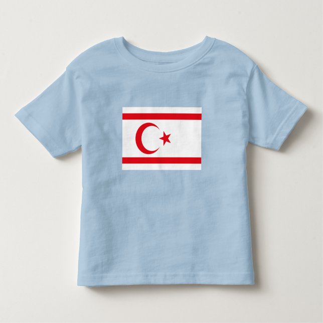 Camiseta Bandeira do Chipre norte (Frente)
