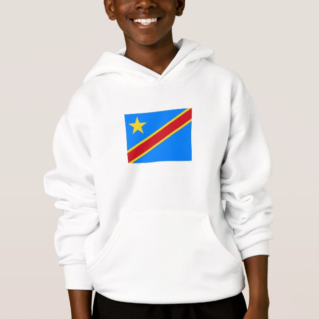 Camiseta Bandeira do Congo Quinxassa (Frente)