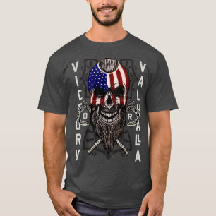 Camiseta Bandeira do Crânio do Ax Valhalla
