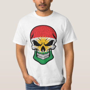 Camiseta Bandeira do Crânio do Curdistão