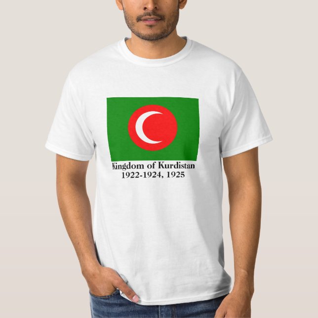 Camiseta Bandeira do Curdistão (1922-1924, 1925) (Frente)