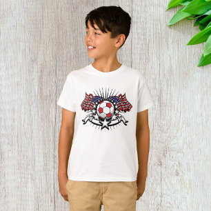 Camiseta Bandeira do Design de futebol americano Patriótico