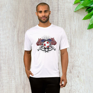 Camiseta Bandeira do Design de futebol americano Patriótico