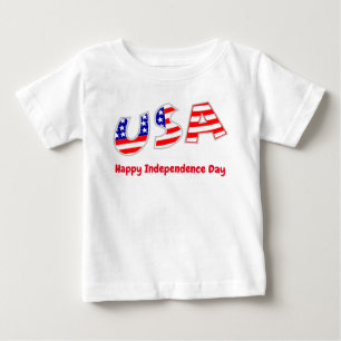 Camiseta Bandeira do Dia da Independência dos EUA