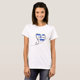 Camiseta Bandeira do Dia da Independência Judaica de Israel