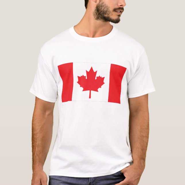 Camiseta Bandeira do diafragma canadense (Frente)