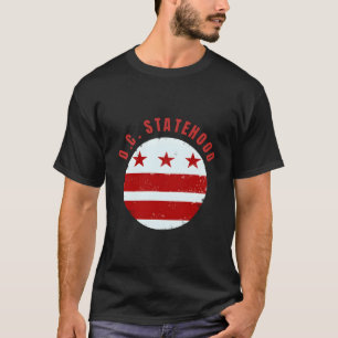 Camiseta Bandeira do Distrito de Columbia pela Estadualidad