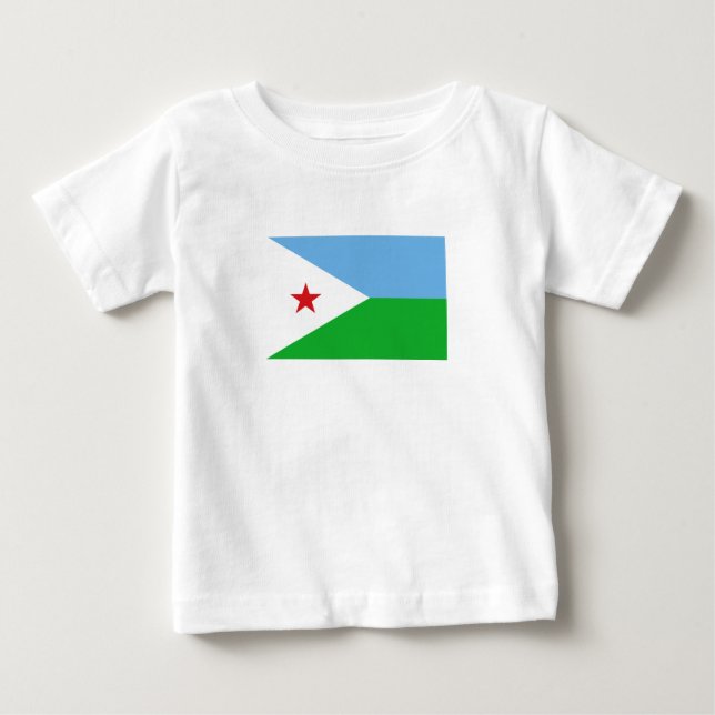 Camiseta Bandeira do Djibuti (Frente)