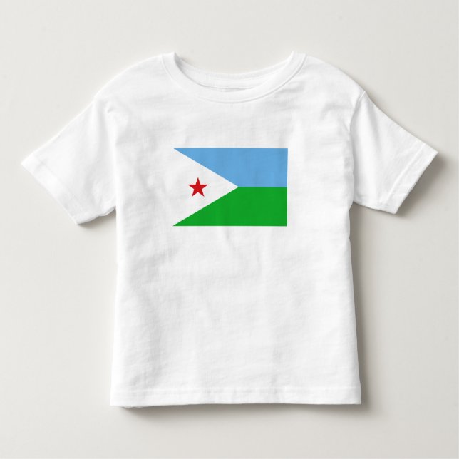 Camiseta Bandeira do Djibuti (Frente)