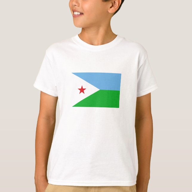 Camiseta Bandeira do Djibuti (Frente)