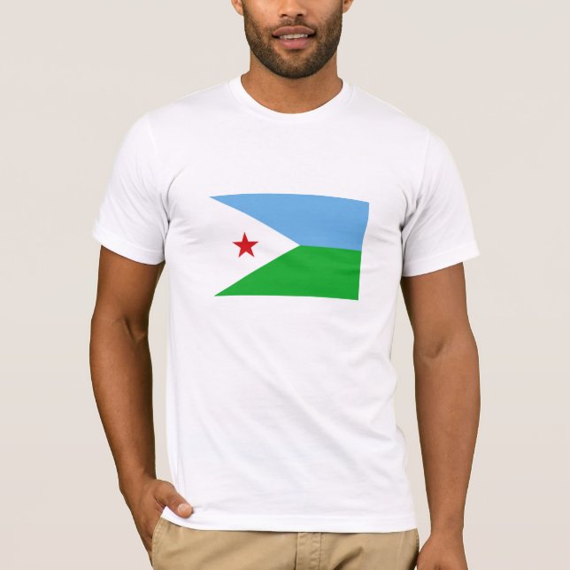 Camiseta Bandeira do Djibuti (Frente)